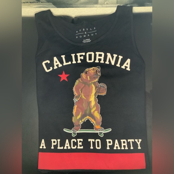 California Graphic Tank Top Men Size XL - Picture 3 of 5